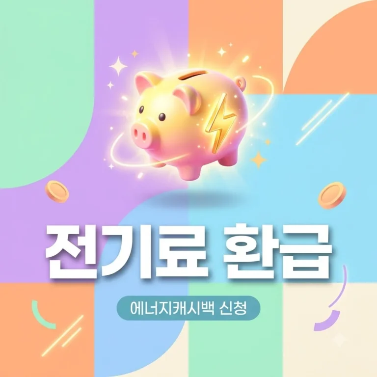 한전 에너지캐시백 신청방법 및 전기료 환급 혜택 총정리