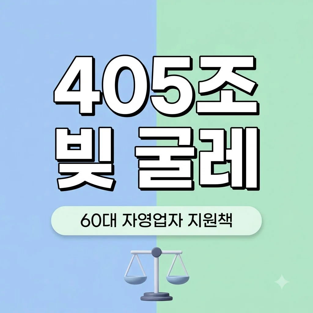 60대 자영업자 405조 빚 굴레 원인과 정부 채무조정 지원제도 총정리