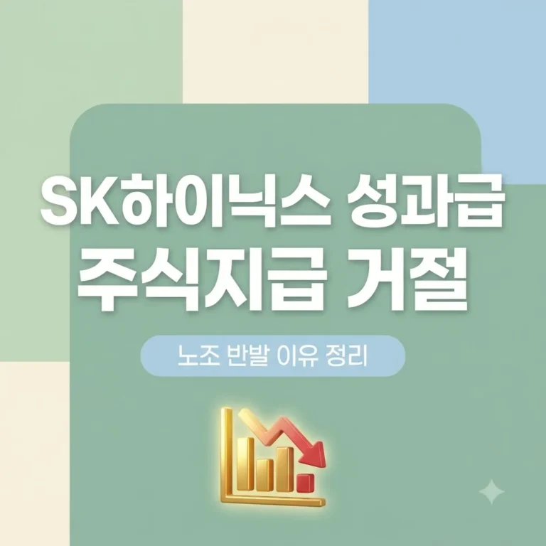 SK하이닉스 주식 성과급 거절 배경과 노조 반발 이유 총정리