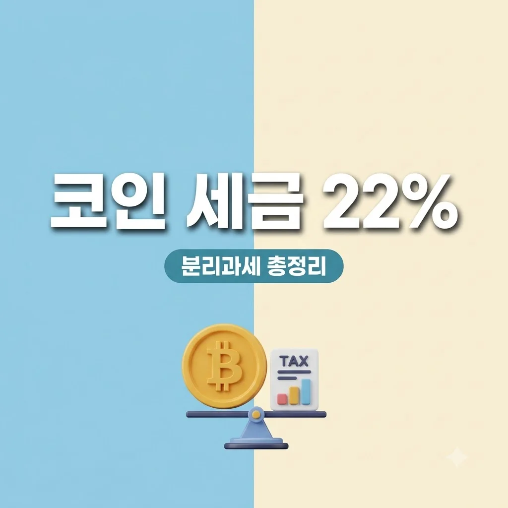 "세금만 22% 낸다고?" 내년부터 코인 차익 22% 분리과세, 진짜 신경 써야 할 3가지..