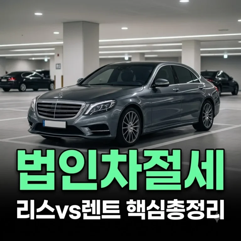 법인차 리스 vs 렌트 차이와 절세 방법 1500만원 한도 완벽 정리 4 법인차 리스 vs 렌트 차이와 절세 방법 1500만원 한도 완벽 정리