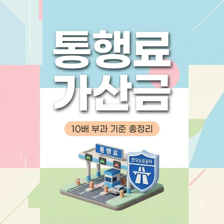 통행료 미납 가산금 기준 10배 부과 조건과 조회 납부방법 총정리