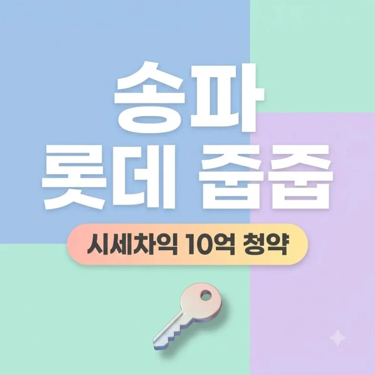 송파시그니처롯데 무순위 줍줍 청약 자격과 시세차익 10억 완전 정리 6 송파시그니처롯데 무순위 줍줍 청약 자격과 시세차익 10억 완전 정리