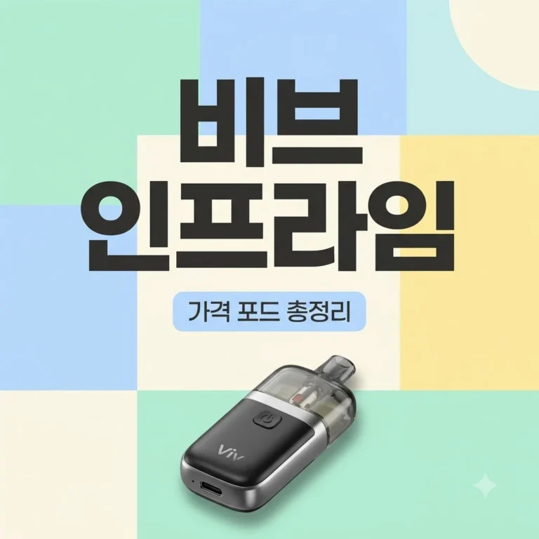 비브 인프라임 가격 출시일 포드 5종 맛 비교 및 사용법 총정리