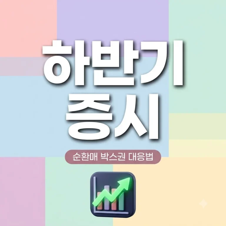 하반기 코스피 전망과 업종별 순환매 박스권 장세 투자 전략