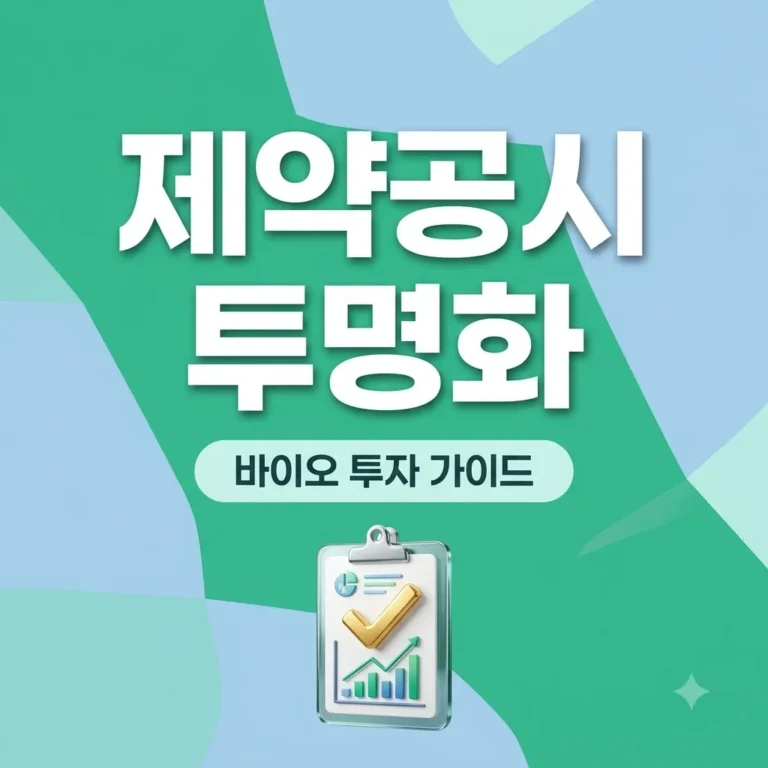 제약사 공시 투명성 강화 전망 및 투자자 핵심 대응 전략