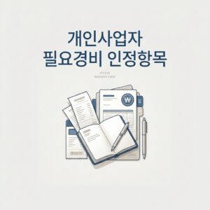 ai thumbnail minimal 개인사업자 필요경비 인정항목 1790615194