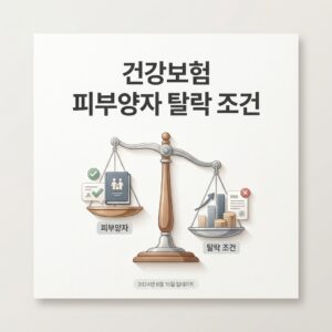 ai thumbnail minimal 건강보험 피부양자 탈락 조건 1790615100