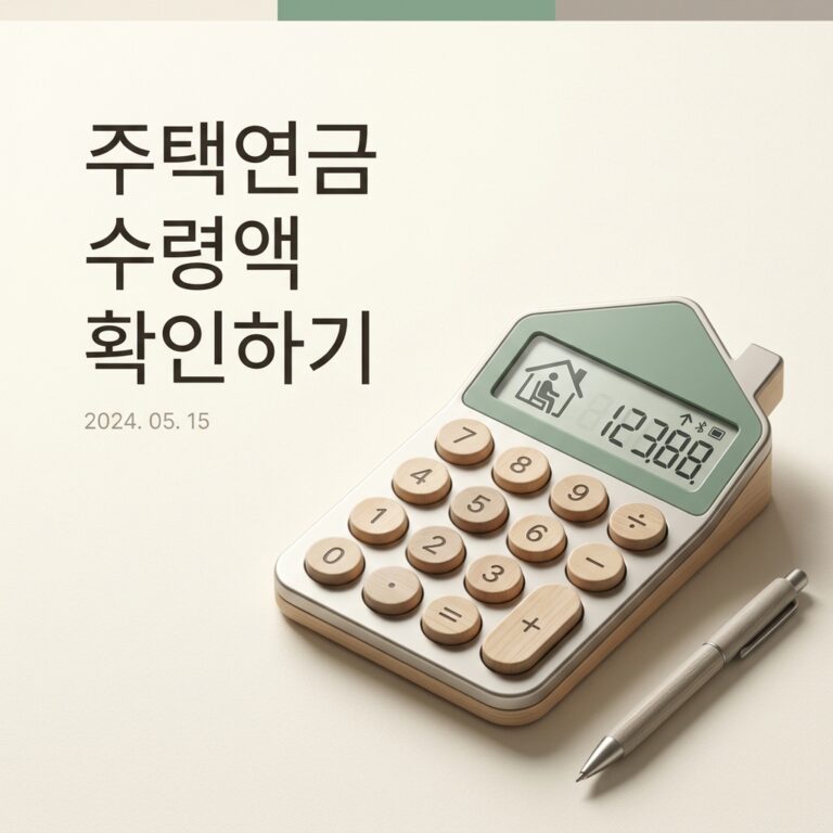 ai thumbnail minimal 주택연금 수령액 확인하기 1790614953