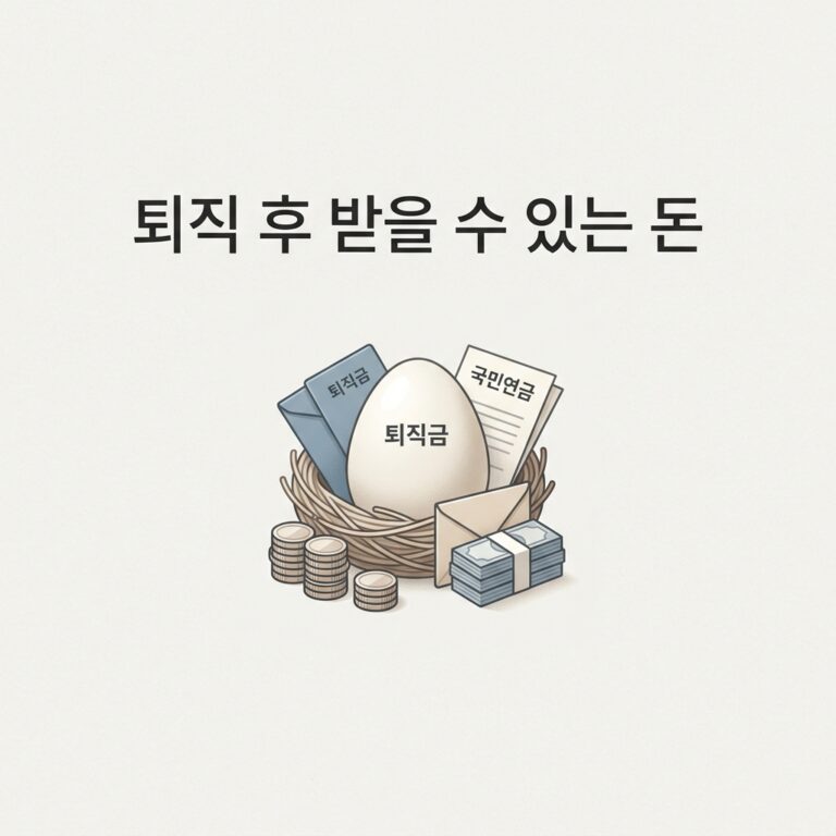 ai thumbnail minimal 퇴직 후 받을 수 있는 돈 1790615028